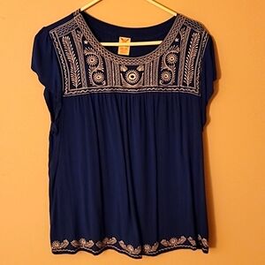 Faded Glory short sleeve women's blouse xxl